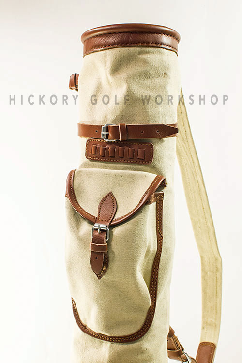 Vintage Golf Club Carry Bag Fold out Stand Suit Hickory Players
