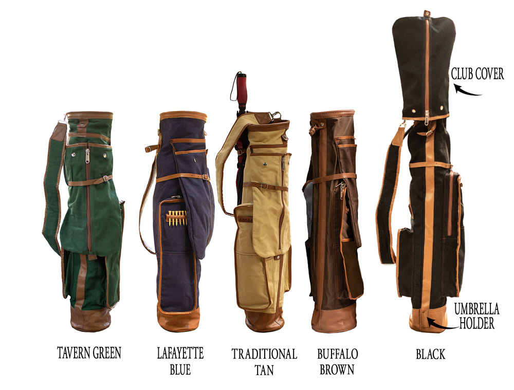 Leather Sunday Golf Bag | Luxury Golf Pencil Bag